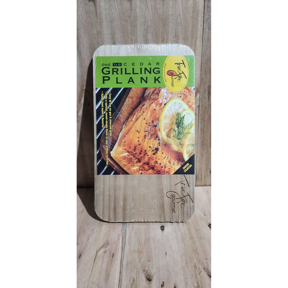 True Fire Gourmet Brown Size 7 x 12 Grilling Traditional Style Cedar Planks New